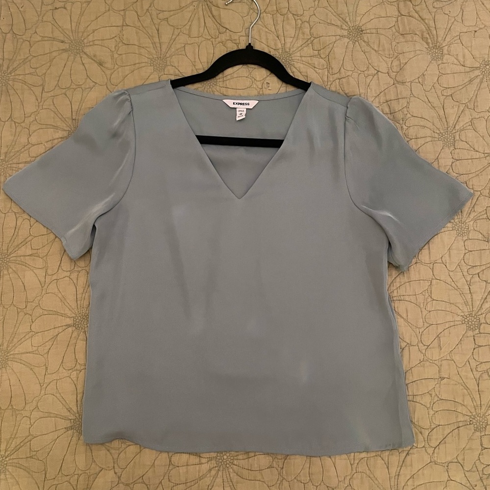 Express, XS petite, blouse, teal